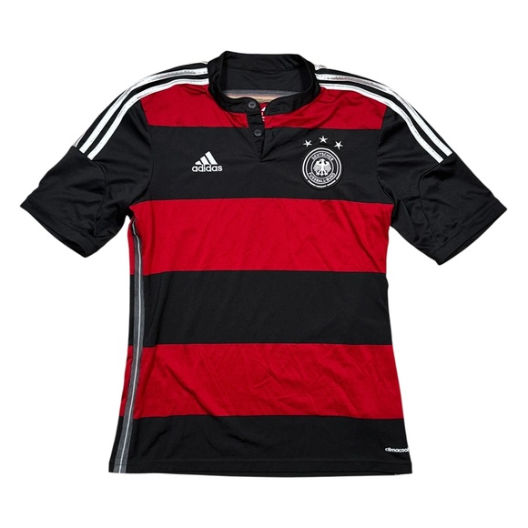 Adidas Germany National Soccer Team World Cup 2014 Red Black Away Jersey Mens M - Picture 1 of 11